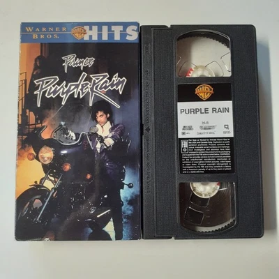 Purple Rain VHS 1984 Music Drama Warner Bros. Hits Edition Foto 1 de 2