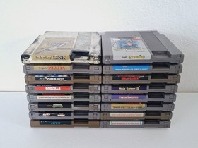 Lote De 16 Juegos Nintendo NES; Legend Of Zelda, Punch-Out!!, Castlevania II, TMNT