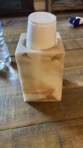 Vintage Dixie Cup Bathroom Countertop Pop Up Dispenser Faux Marble 3 oz Cup 80s - Picture 1 of 4