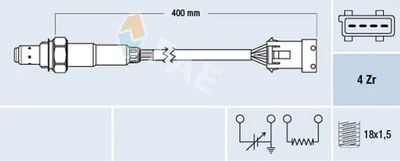 Sonda lambda FAE sensore controllo gas di scarico 77211 per 106 PEUGEOT 1A 406 CITROËN SAXO - Immagine 1 di 4