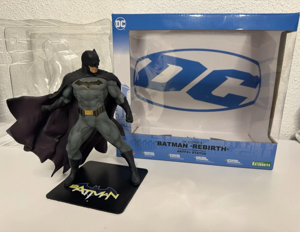 FIGURA ESTATUA KOTOBUKIYA ARTFX+ BATMAN REBIRTH ESCALA 1/10 NUEVA A ESTRENAR - Imagen 1 de 4