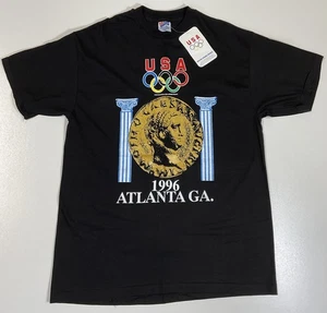 Vintage Atlanta Olympics T-Shirt Gr. L Neu mit Etikett Single Stitch USA 1996 - Bild 1 von 9