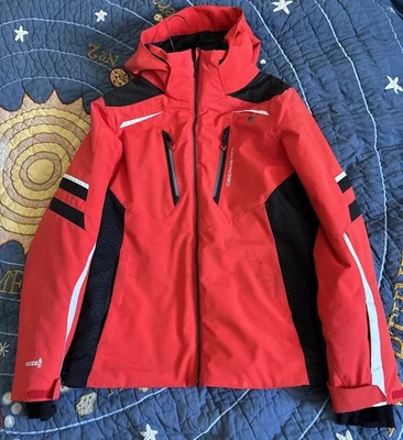 Chaqueta de esquí Obermeyer BOYS XL roja negra recco Foto 1 de 4