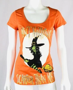Star Women's Top Size S Halloween Ain't Nothing Scarier Than Me! Witch Pullover - Picture 1 of 8