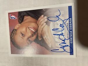2005 Rittenhouse WNBA Cynthia Cooper Autograph