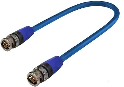 Summer Cable 50cm 12G 6G 3G SDI BNC Cable 4K 60p HD Blue Neutrik VTGX-0050-BL-BL - Image 1 of 4