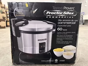 Proctor Silex Commercial Pressure Rice Coocker- 60 Cups 37560R - Picture 1 of 3