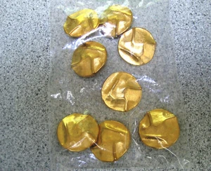 8 bottoni in metallo colore dorato #11 - Foto 1 di 2