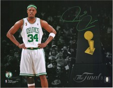 Paul Pierce Boston Celtics Autographed 11" x 14" NBA Finals Spotlight Photograph