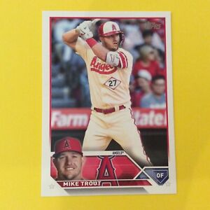 2023 Topps Series 1 #27 Mike Trout Angels   