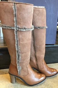 NEW Johnston & Murphy Women's Jamie Shearling Boot Tan 7 M US $348 - Picture 1 of 6