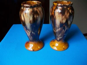 Jarrón de ónix Mccoy de 2 cepillos # 745 marrón 6 1/4" - Imagen 1 de 10