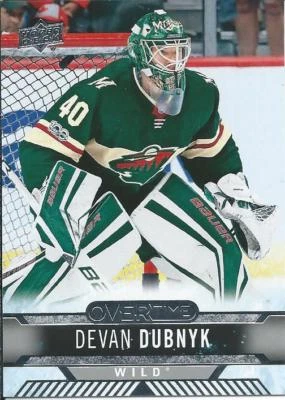 2017-18 NHL Overtime Upper Deck DEVAN DUBNYK #98 Minnesota Wild - Image 1 of 2