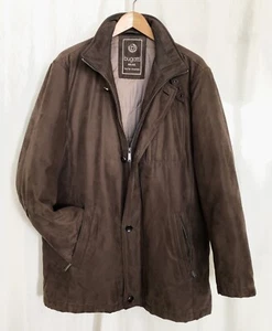 Giacca velluto Bugatti giacca anorak uomo taglia 54 XXL marrone microfibra velluto - Foto 1 di 5