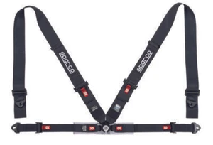 Sparco 04716M1NR 4‑Point 3"/2" Competition Harness Set in Black - Picture 1 of 3