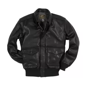 COCKPIT USA U.S.A.F. 21st. Century A-2 Jacket Black,Brown Z21V41 - Picture 1 of 7