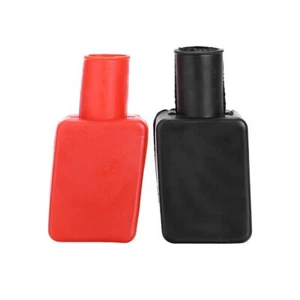 2pcs Car Boat Battery Terminal Protective Covers Insulating Replacement Caps - Picture 1 of 13
