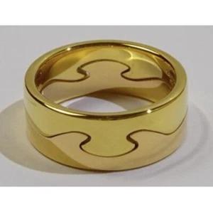Georg Jensen Fusion Ring 18k RG WG Yellow Rose Gold w/ Box US 7.5 - 8 Denmark - Picture 1 of 3