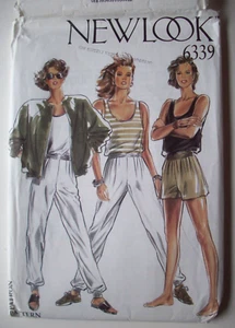 80's Pull on shorts pants sweats tank top pattern 6339 size 8 10 12 14 16 UNCUT - Picture 1 of 2