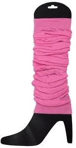 LEG WARMERS Knitted Womens Neon Party Knit Ankle Fluro Dance Costume 80s Pair... - Picture 1 of 2