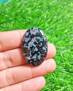 Natural Indigo Gabbro Jasper Gemstone Cabochon Oval Stone - For Jewelry Making. - Picture 1 of 4