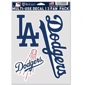Los Angeles Dodgers - Sheet Of 3 Triple Spirit Stickers - Picture 1 of 1