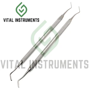 2 piezas instrumento de relleno dental interproxinal #2 ángulo de apagado 1 acero inoxidable - Imagen 1 de 1