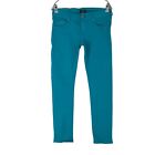 HTC Women Blue Regular Straight Fit Chino Trousers Size W29 Made In Italy