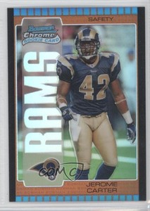 2005 Bowman Chrome Bronze Refractor /150 Jerome Carter #198 Rookie RC
