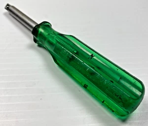 Vintage S-K Wayne Tools 40954 Green Handle Socket Spinner Handle 1/4" Drive USA - Picture 1 of 12