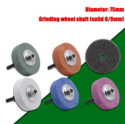 75mm Ceramic Grinding Wheel Polishing Cloth Abrasive Disc Metal Stone RotaryTool - Image 1 of 4