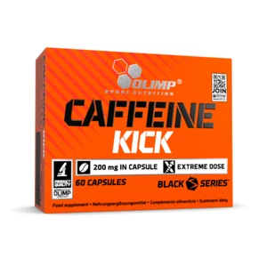 Olimp Sports Nutrition Caffeine Kick 200mg 60 Caps Black Series Brand New UK - Picture 1 of 7