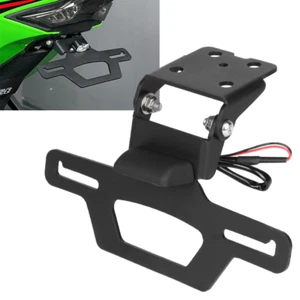LED Tail Tidy License Number Plate Bracket For Kawasaki Ninja ZX-25R ZX4R ZX-4RR - Picture 1 of 24