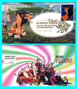 Disney Villains Il Re Leone, Copertina Primo Giorno Sear con Annullamento Colore - Foto 1 di 1