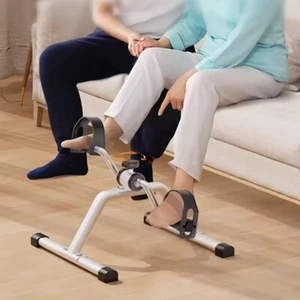 Portable Mini Exercise Bike Arm Leg Resistance Cycle Pedal Exerciser Gym Fitness - Picture 1 of 14