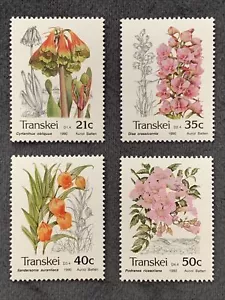 Transkei Stamps. Set Of 4 Flowers. 1990. MNH. - Picture 1 of 1