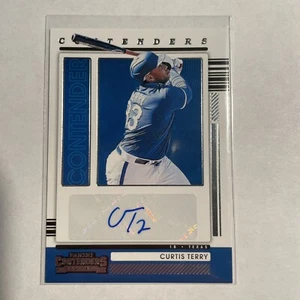 2021 Panini Contenders Autographs Curtis Terry RC Auto Texas Rangers #CA-CT - Picture 1 of 1