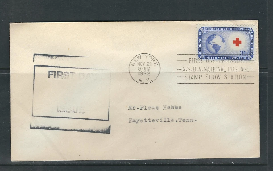 US SC # 1016 Red Cross . Addressed . No Cachet - Image 1 of 1