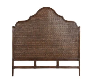 Amara Scalloped Bedhead - Queen Coffee Bean Finish - Picture 1 of 1