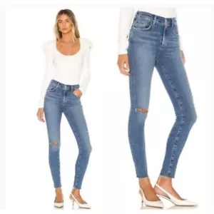 Agolde Sophie raw hems distressed highise skinny jeans, Size 27 - Bild 1 von 6