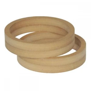 6.5" 165mm Pair of Slim MDF Speaker Spacer Mounting Rings 36mm Thick ID 144mm - Picture 1 of 4