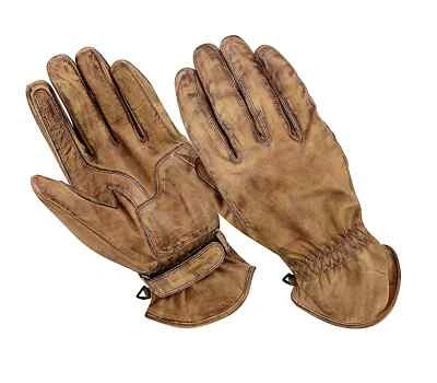 Motorrad Handschuhen Retro Cruiser gewachst Leder Handschuhe Chopper - Bild 1 von 2