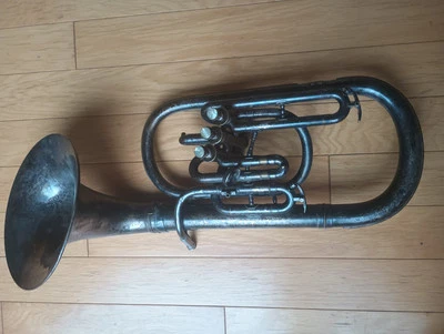  FA REYNOLDS SILVER 3 VALVE BARITONE HORN NO MOUTHPIECE NICE INTNL SALE - Image 1 of 4
