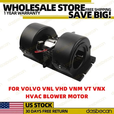 HVAC Heater Blower Motor With Wheel for Volvo 2011-2023 VNL 2010-2014 VHD VNM Foto 1 de 4