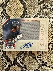 2015 PANINI STARS STRIPES FRANCISCO LINDOR PATCH AUTO /25 RC RPA ROOKIE - Picture 1 of 2
