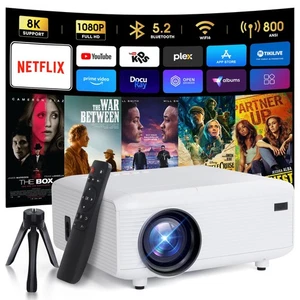 Soporte de pantalla de 300 pulgadas 4k cine en casa, proyector de películas Full HD 15000LM, co... - Imagen 1 de 6