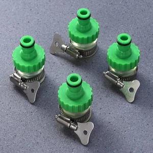 4 piezas abrazadera de manguera sujetador tubería de agua accesorios engranaje helicoidal abrazaderas clip - Imagen 1 de 11