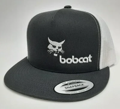 山猫灰色和白色平底比尔网眼扣帽 — 第 1/4 张图片