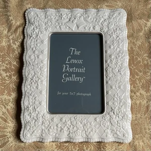 Cornice portafoto vintage Lenox 5”x7” collezione The Wedding Promises floreale nuova scatola - Foto 1 di 6