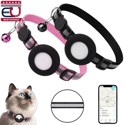 Adjustable Airtag Dog Cat Collar with Air Tag Holder Waterproof Anti-Lost Device - Image 1 of 4